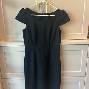 Gianni Bini Black Cap Sleeve Midi Dress